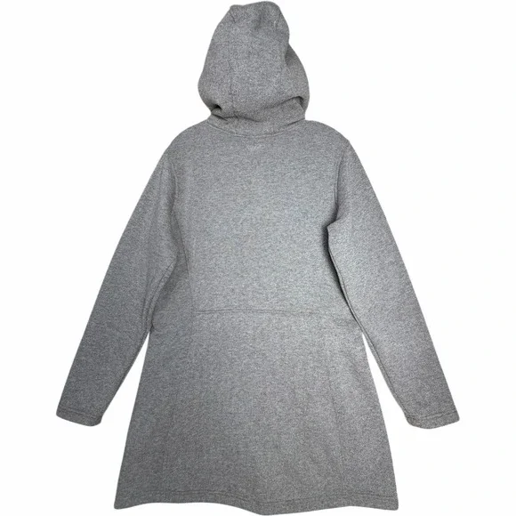 KÜHL Spyrit Hooded Gray Fleece Snap Jacket Women's L Outdoor Pockets - Picture 2 of 16